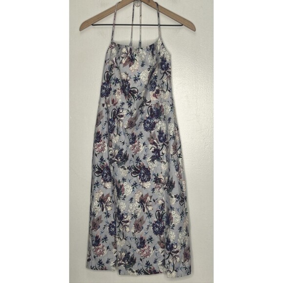 Black Halo Robinson Dress Agapanthus Size 6 Sleeveless Floral Garden Party purpl - Picture 2 of 5